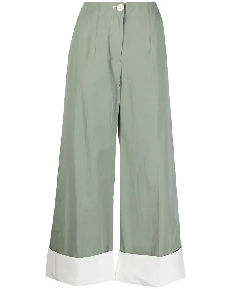 LOW CLASSIC Hose mit Umschlag - Grün Grün