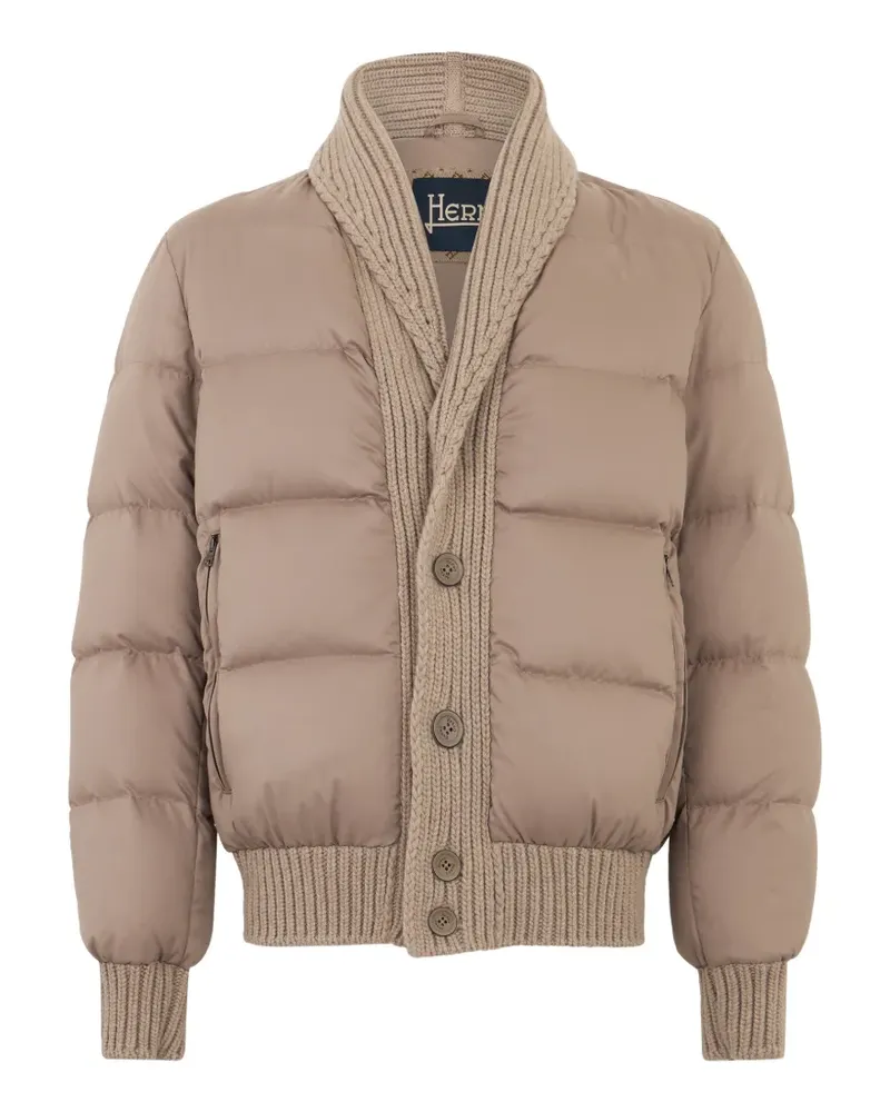 Herno Gefütterte Jacke mit Schalkragen - Nude Nude