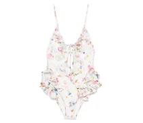 Lucky Waterfall Badeanzug - Weiß