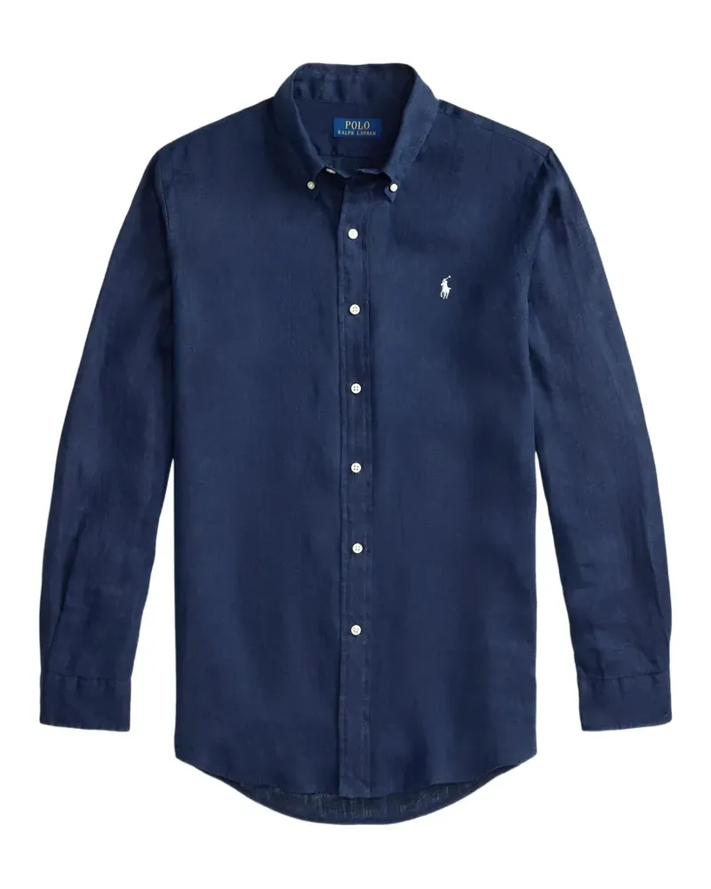 Ralph Lauren embroidered-logo button-down shirt - Blau Blau