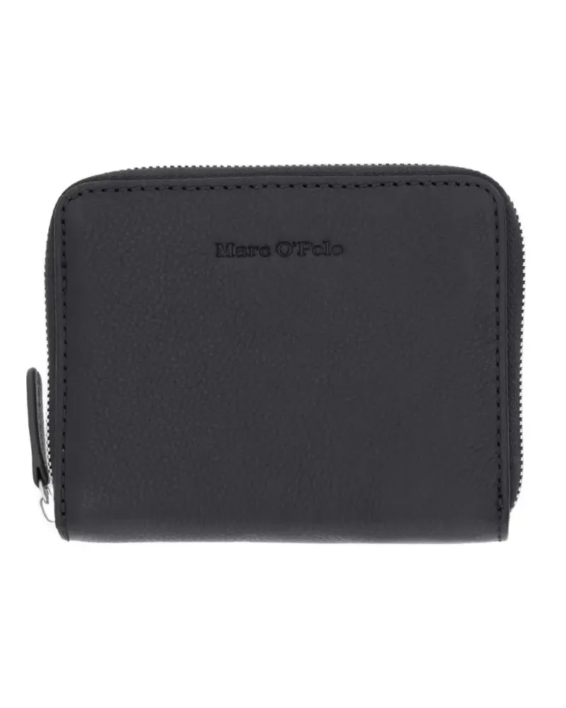 Marc O'Polo logo-embossed zip-around wallet - Schwarz Schwarz