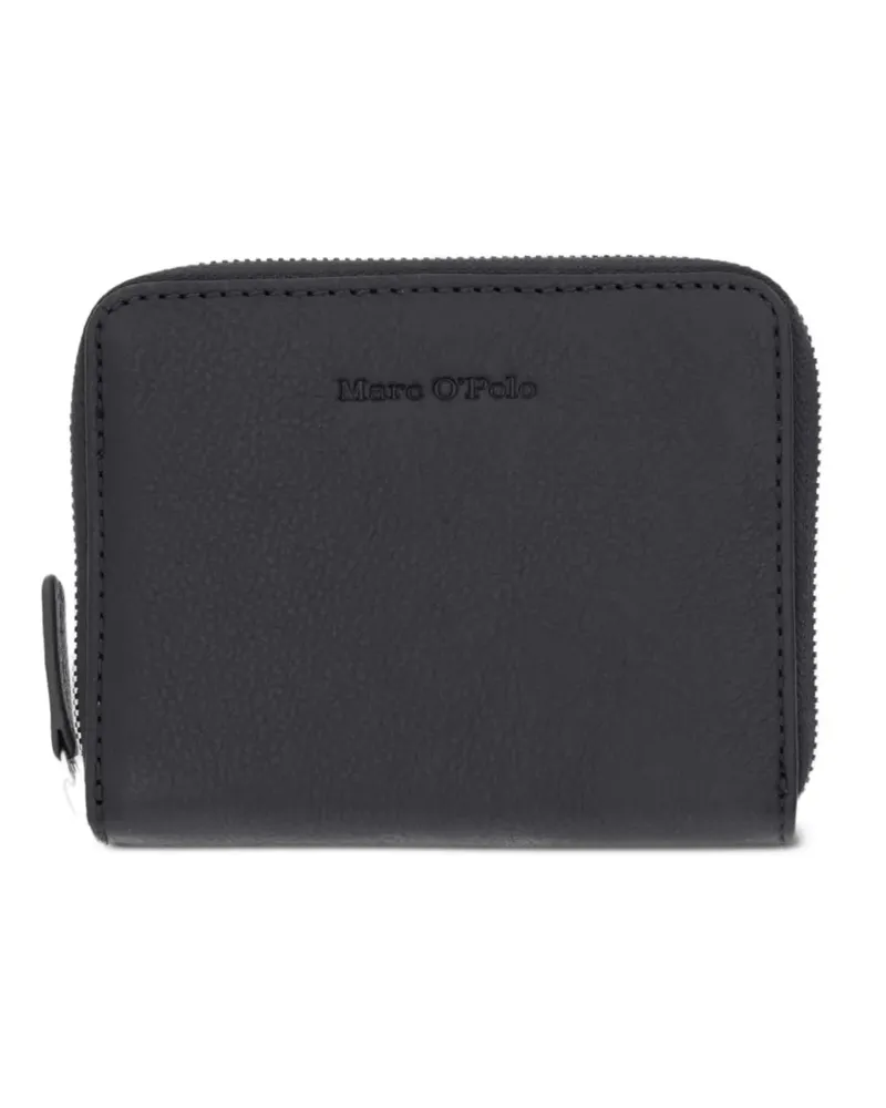Marc O'Polo logo-embossed zip-around wallet - Schwarz Schwarz
