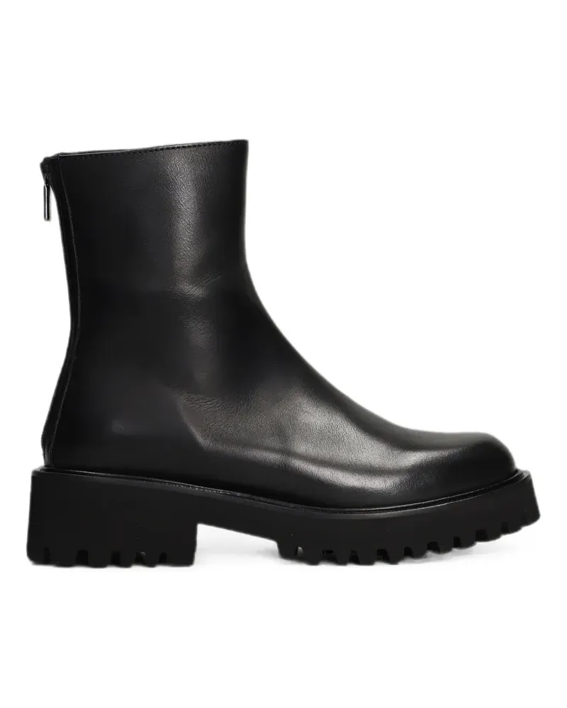 Fabio Rusconi rear-zip chunky ankle boots - Schwarz Schwarz