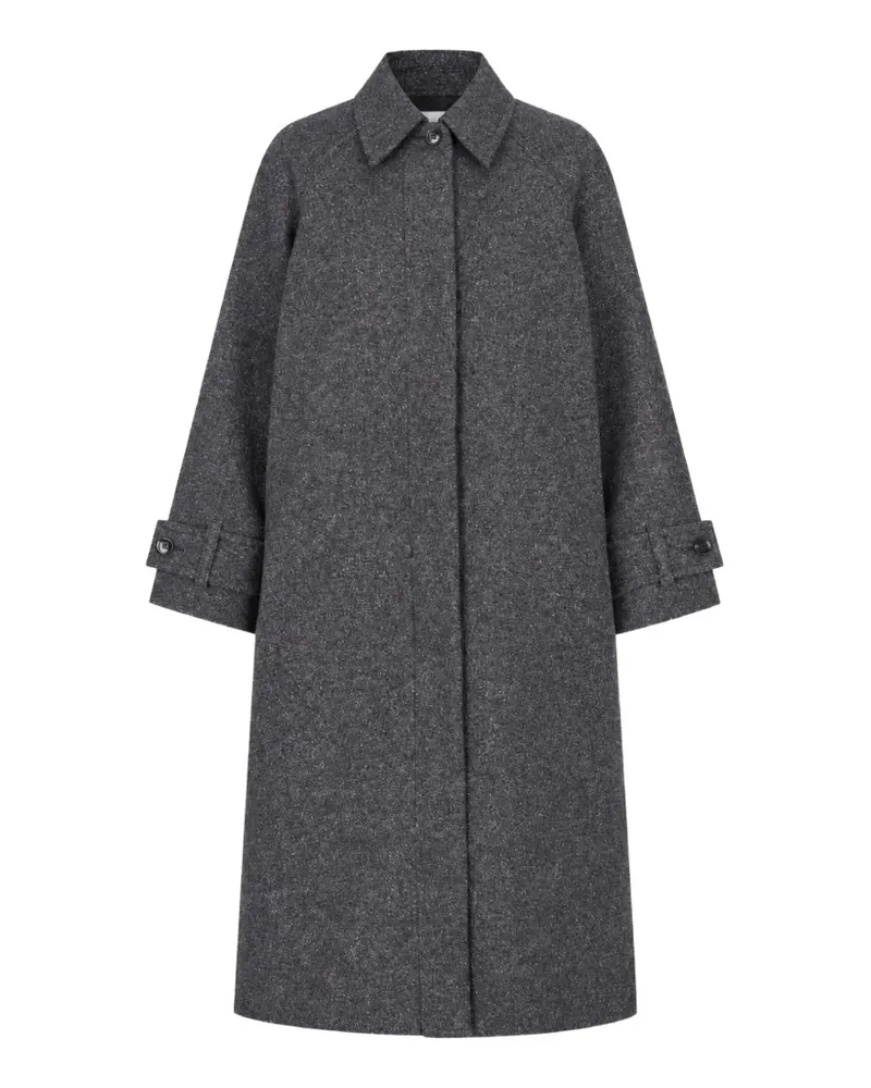Samsøe & Samsøe Saalma button-cuff point-collar coat - Grau Grau
