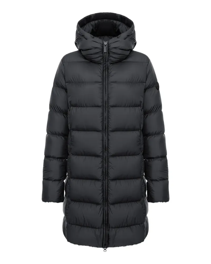 Colmar hooded quilted coat - Schwarz Schwarz