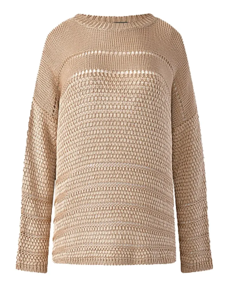 Alberta Ferretti Pullover mit Lochstrickmuster - Nude Nude