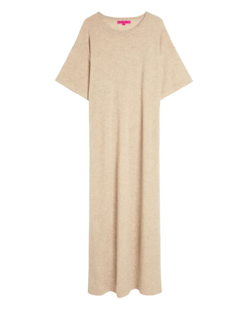 The Elder Statesman cashmere maxi dress - Nude Nude