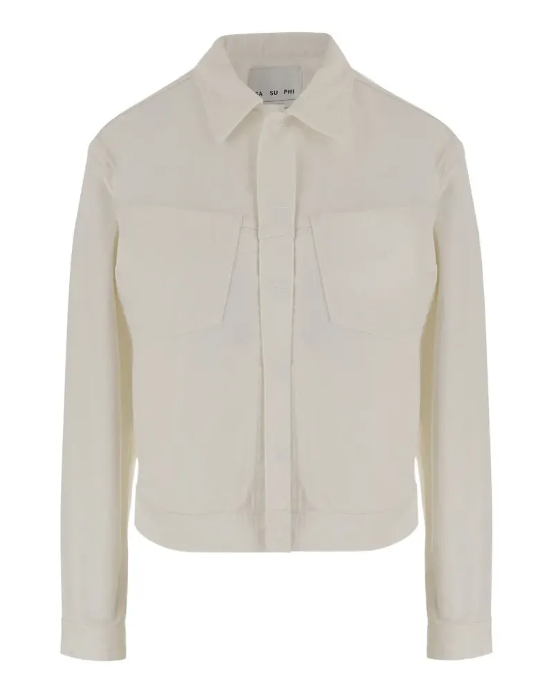 Sa Su Phi pocket denim jacket - Nude Nude