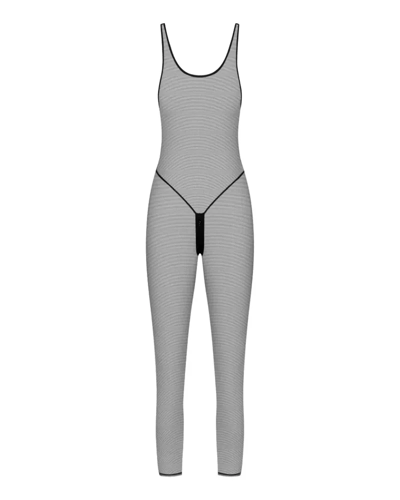 Maison Close Pure Tentation Mesh-Catsuit - Schwarz Schwarz