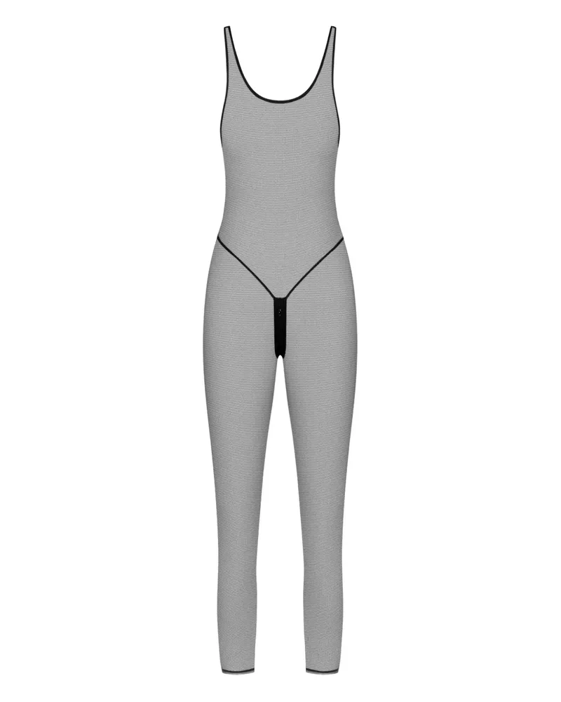 Maison Close Pure Tentation Mesh-Catsuit - Schwarz Schwarz