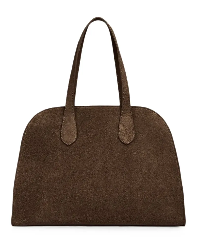 Liviana Conti Madison suede tote bag - Braun Braun