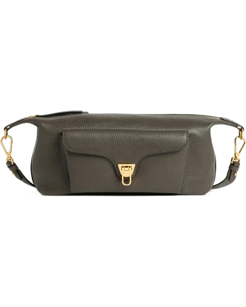 Coccinelle medium grainy leather shoulder bag - Grün Grün