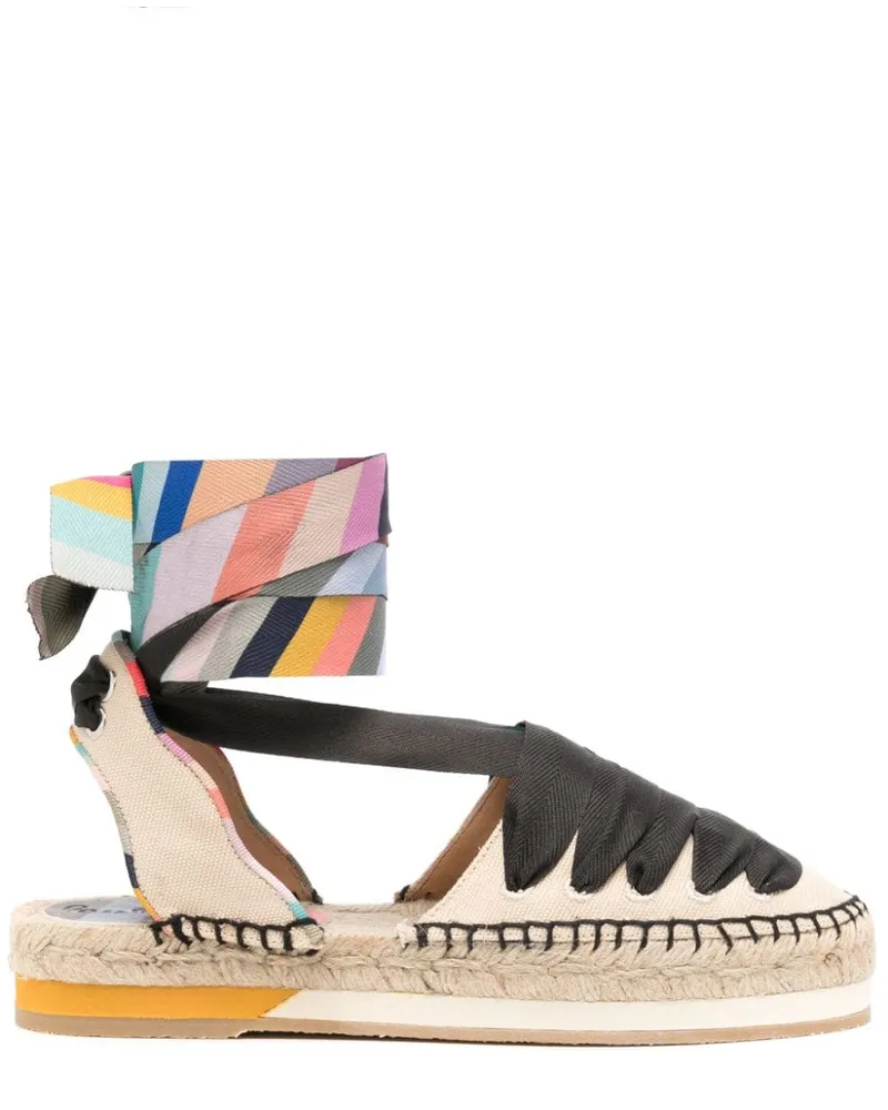 Paul Smith Espadrilles mit Schnürung Nude