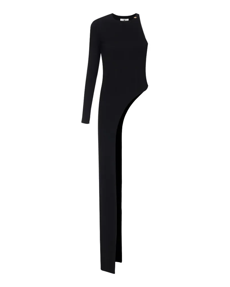 Elisabetta Franchi Oberteil aus glänzendem Jersey - Schwarz Schwarz