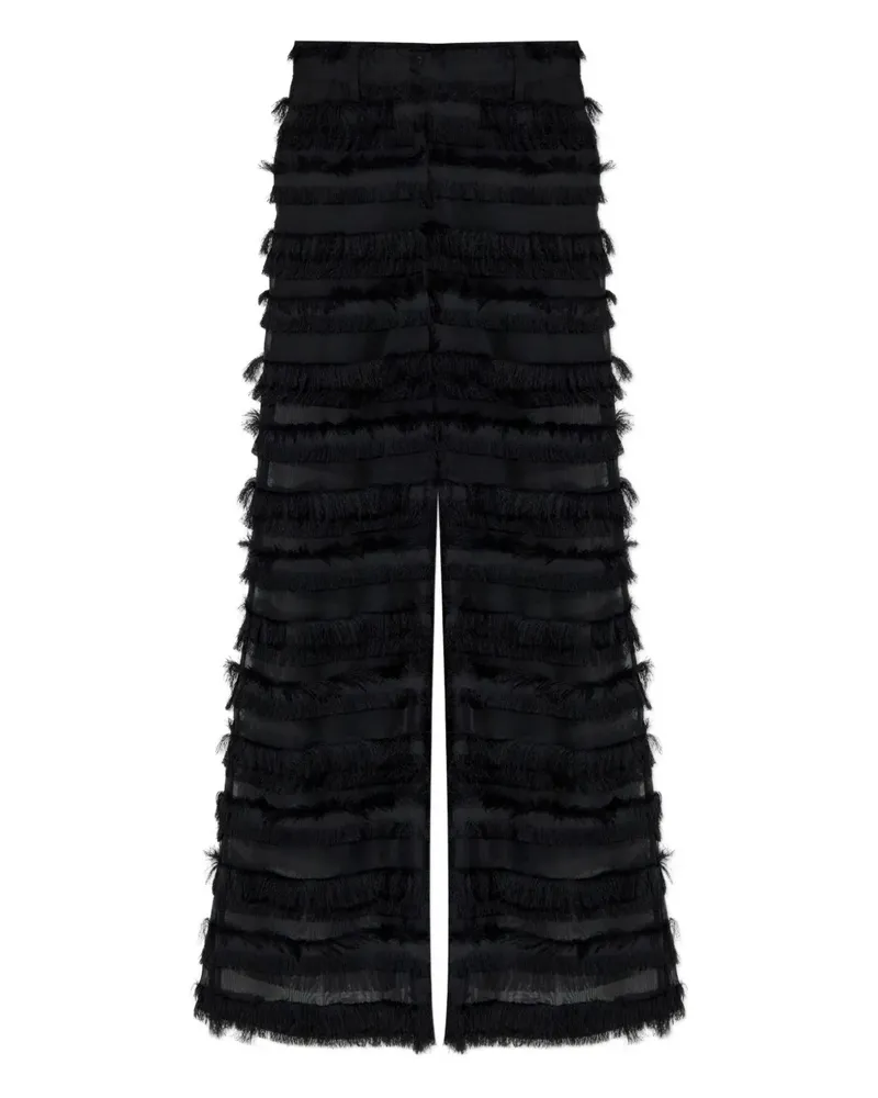 MUNTHE Laitha Hose im Layering-Look - Schwarz Schwarz