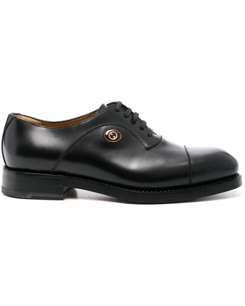 Gucci Oxford-Schuhe mit GG Schwarz