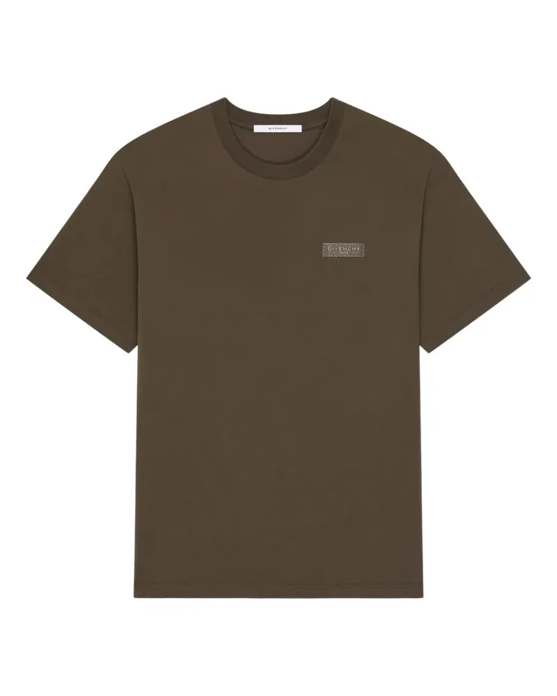 Givenchy logo-patch T-shirt - Braun Braun