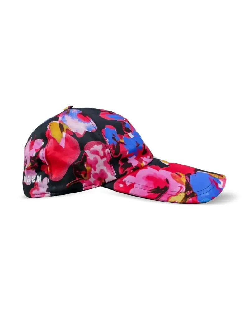 MSGM Baseballkappe mit Blumen-Print - Rosa Rosa