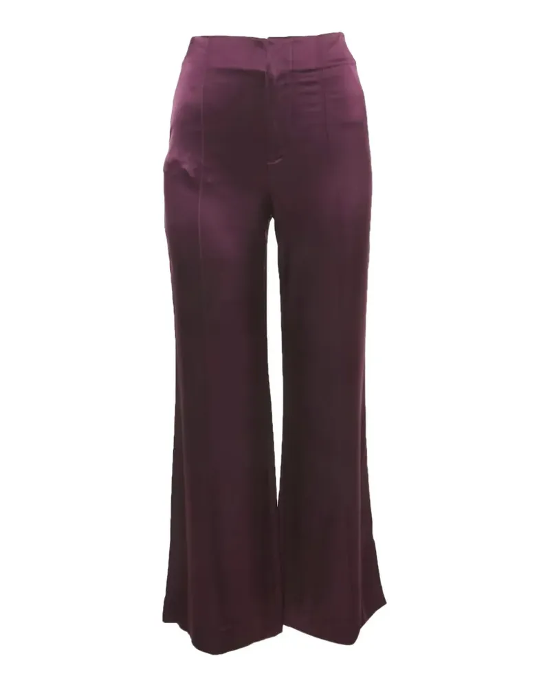 Alice + Olivia satin wide-leg trousers - Violett Violett