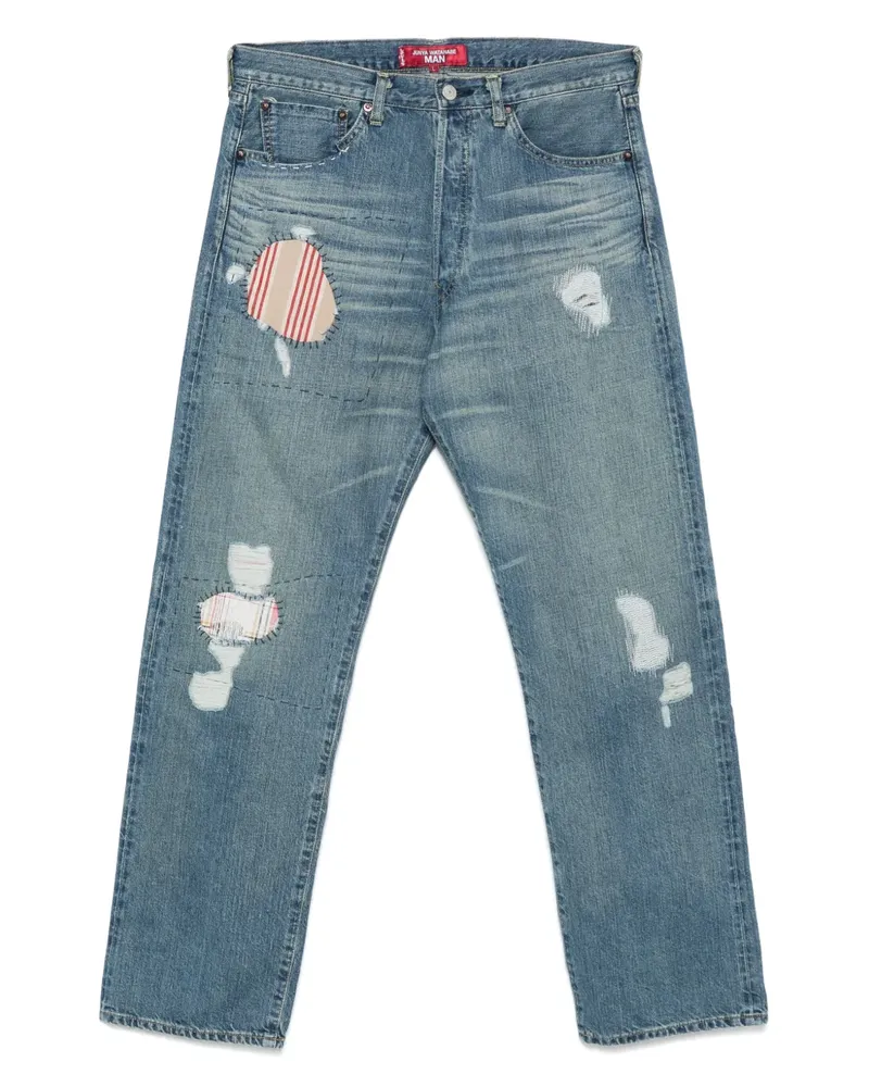 Junya Watanabe Jeans mit Patch-Detail - Blau Blau