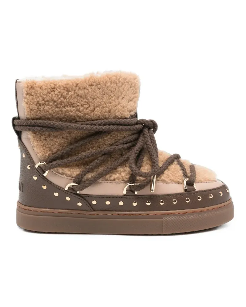 INUIKII Curly Rock studded boots - Nude Nude