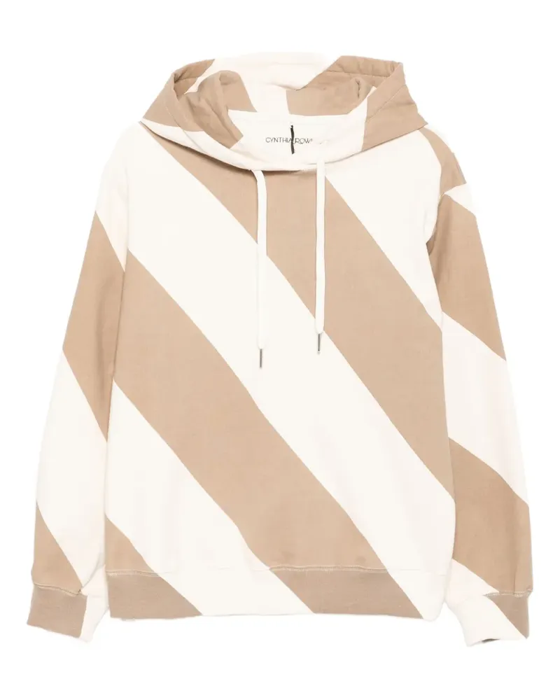 Cynthia Rowley Gestreifter Drew Hoodie - Nude Nude
