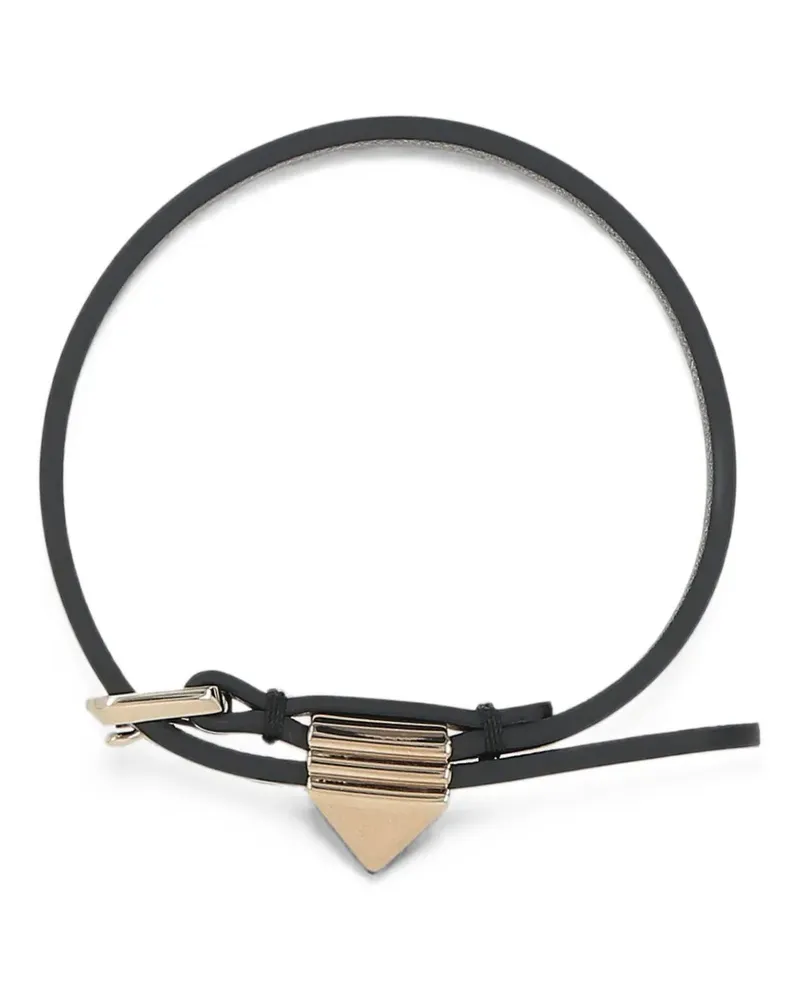 Valentino Garavani Rockstud leather bracelet - Schwarz Schwarz