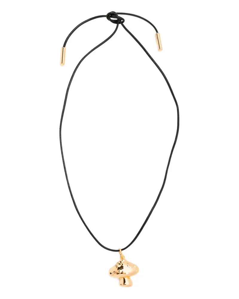 TIMELESS PEARL Halskette mit Pilzanhänger - Schwarz Schwarz