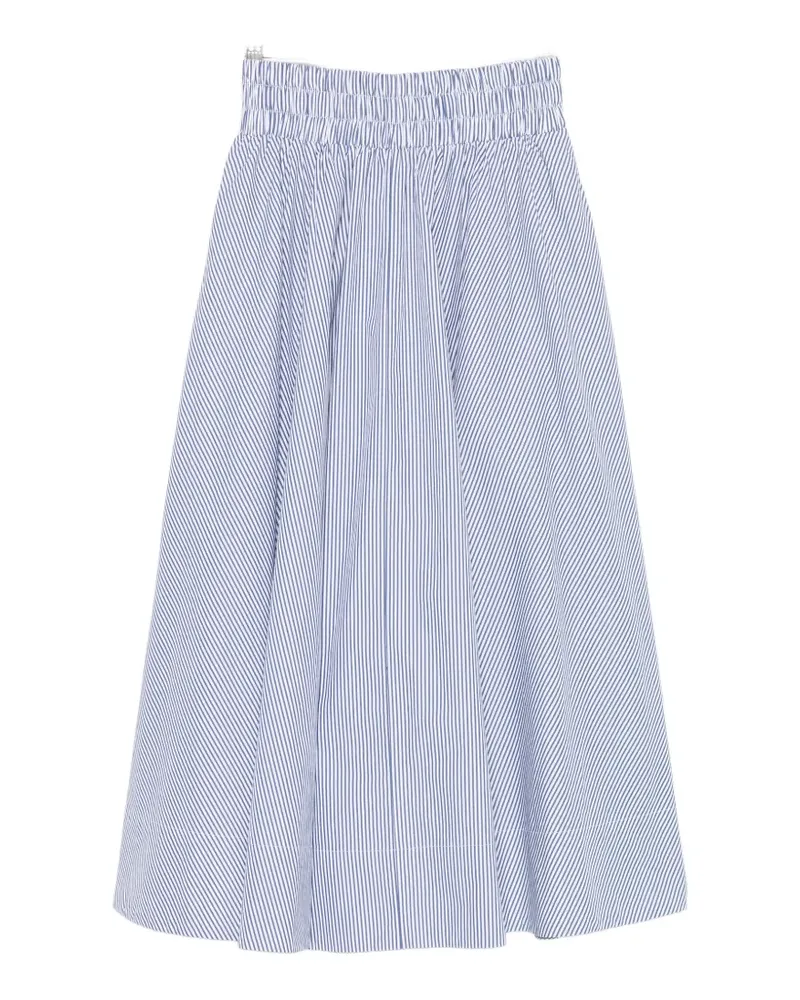 Suzie Kondi Kyria striped smocked midi skirt - Blau Blau