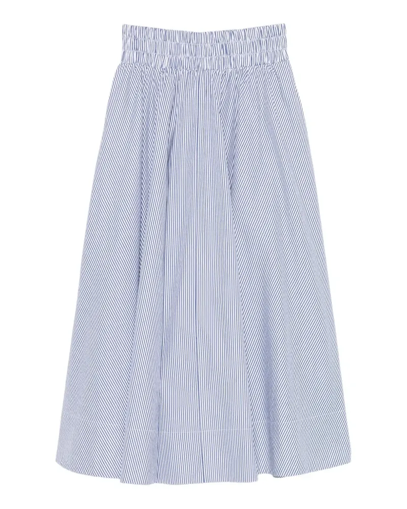 Suzie Kondi Kyria striped smocked midi skirt - Blau Blau