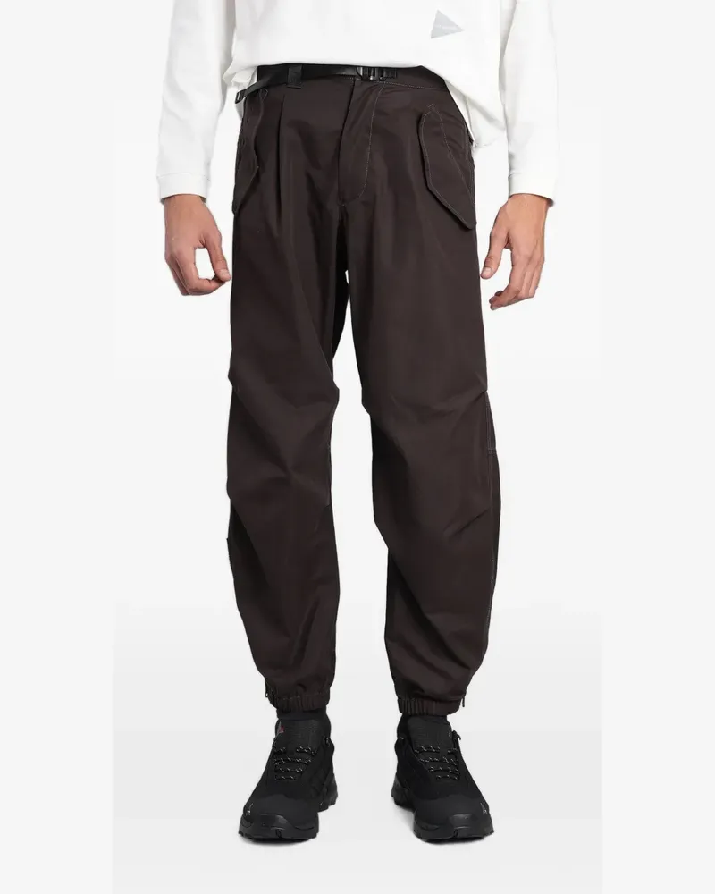 and wander Gerade Cargohose mit Gürtel - Braun Braun