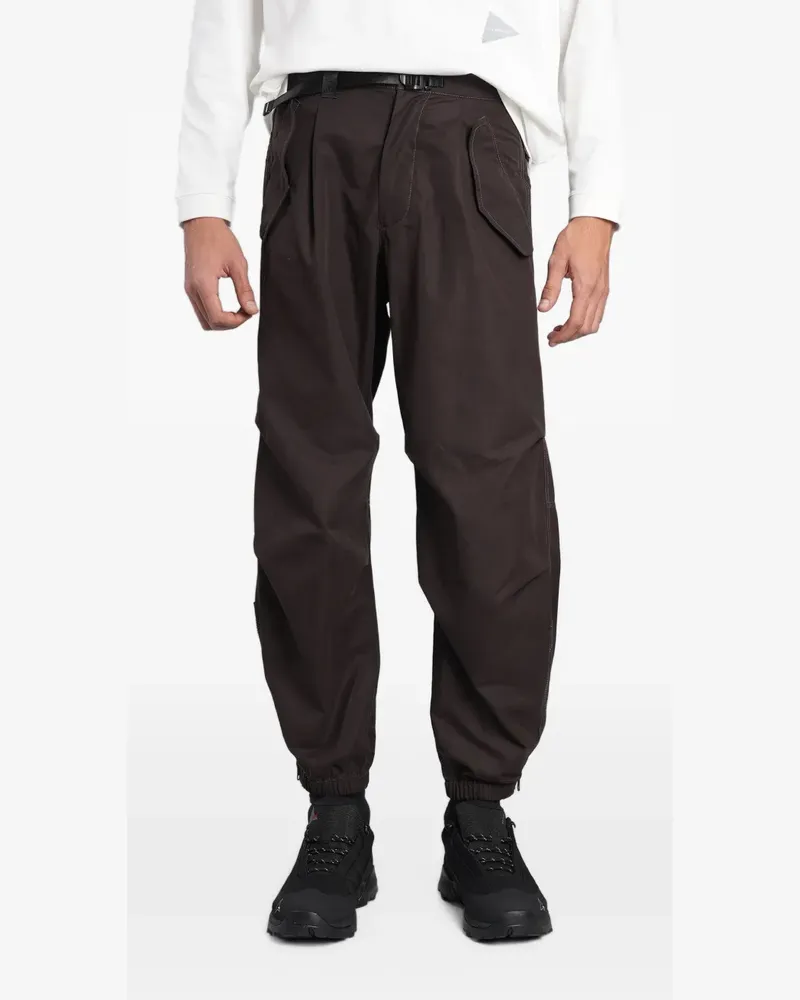 and wander Gerade Cargohose mit Gürtel - Braun Braun