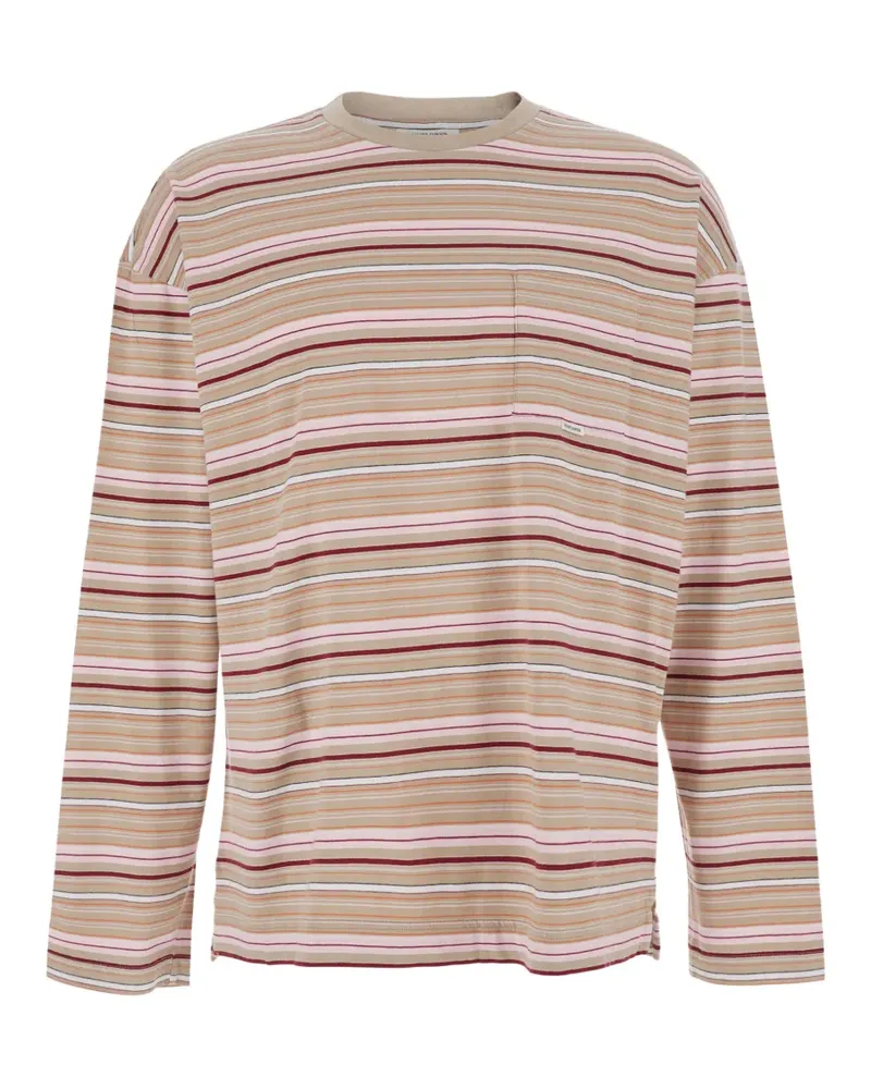 Sunflower Gestreifter Pullover mit Brusttasche - Nude Nude