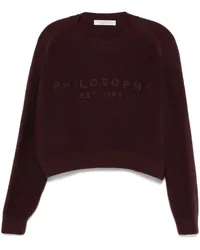 Philosophy Di Lorenzo Serafini Pullover mit Logo-Stickerei Rot