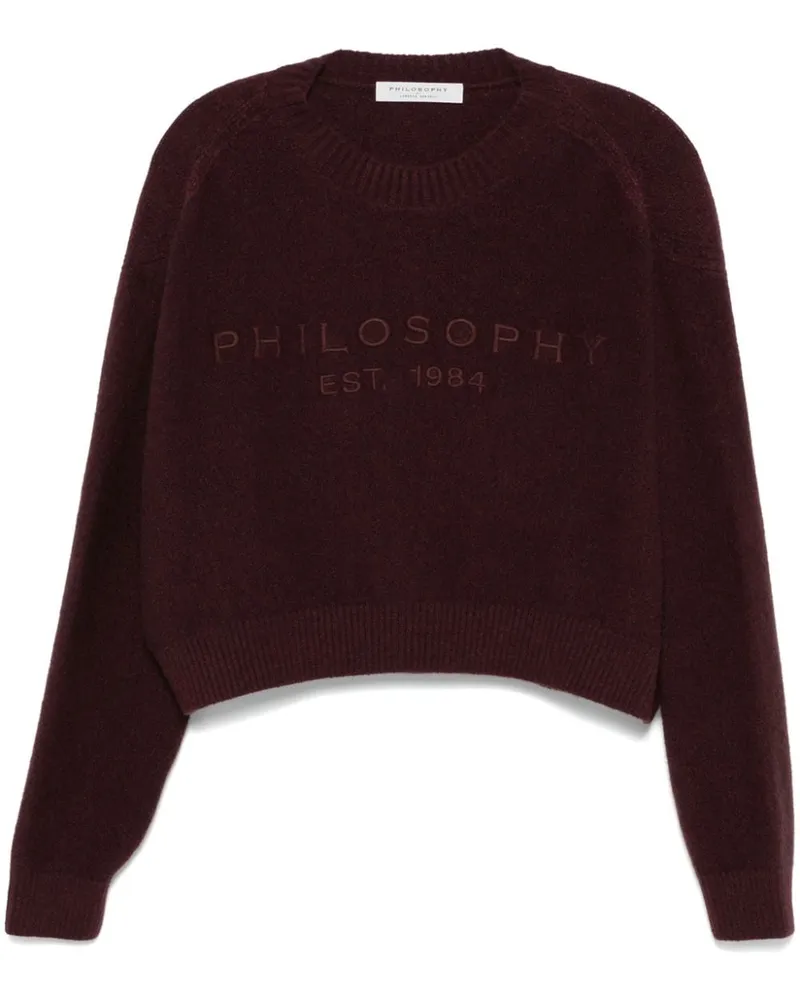 Philosophy Di Lorenzo Serafini Pullover mit Logo-Stickerei - Rot Rot
