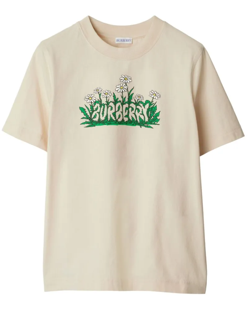 Burberry Daisy T-Shirt mit Logo - Nude Nude