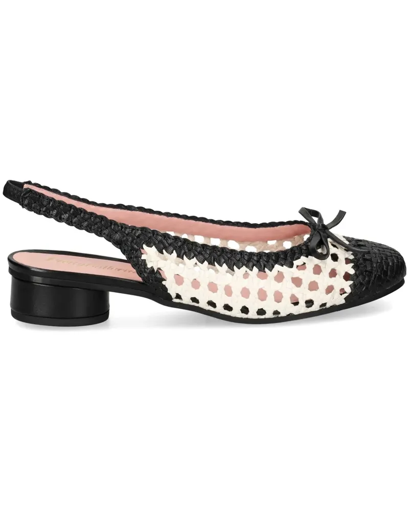 Pretty Ballerinas Gewebte Slingback-Ballerinas - Weiß Weiß