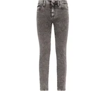 Klassische Cropped-Skinny-Jeans