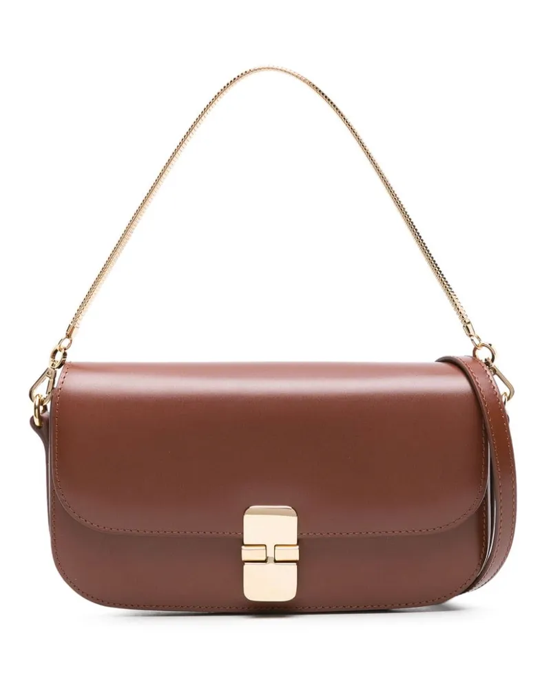 A.P.C. Grace Chain Clutch - Braun Braun