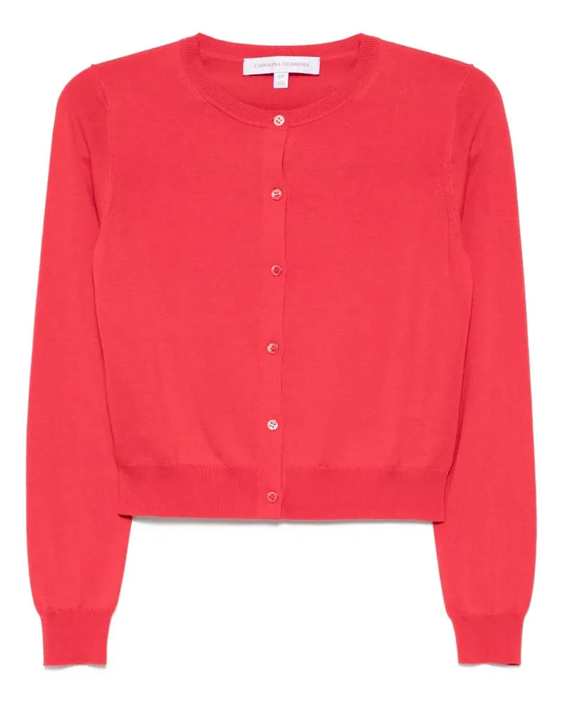 Carolina Herrera New York Klassischer Cropped-Cardigan - Rot Rot
