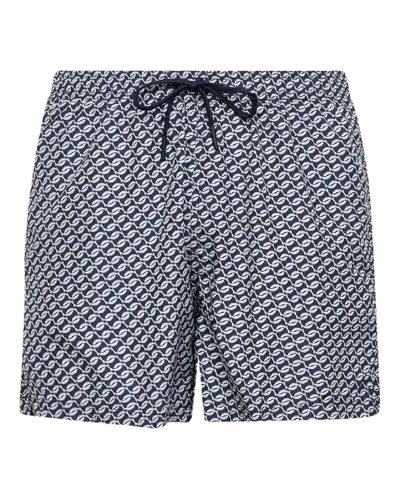 Tagliatore geometric-print swim shorts - Blau Blau
