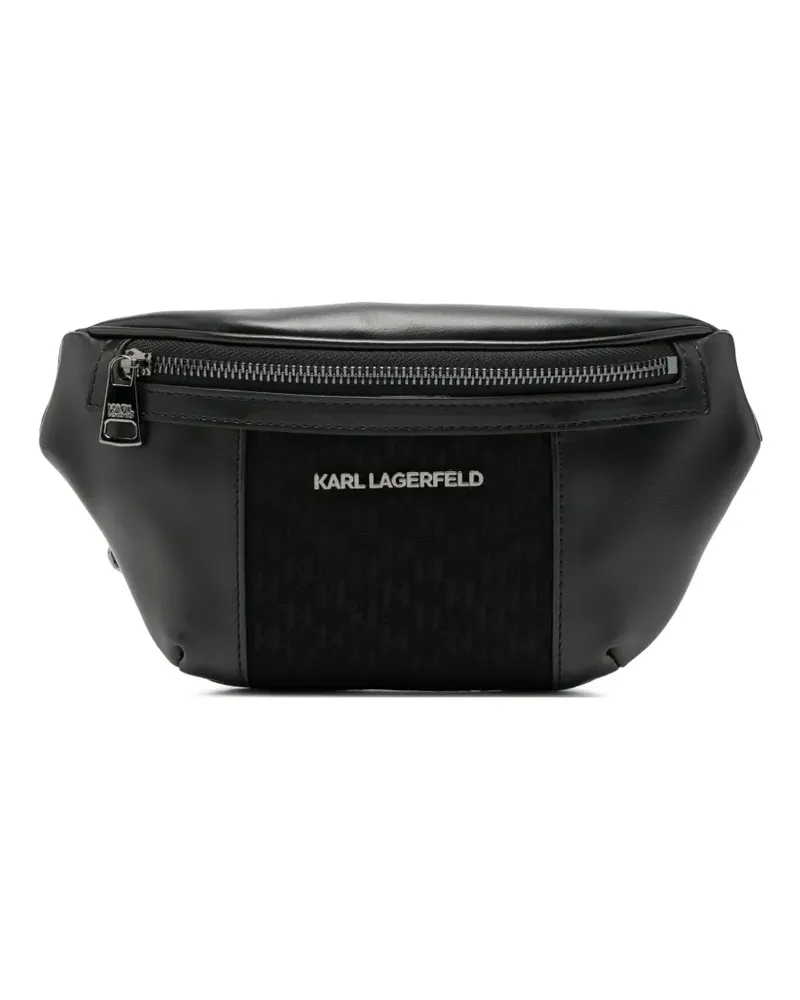 Karl Lagerfeld Gürteltasche mit Logo-Schild - Schwarz Schwarz