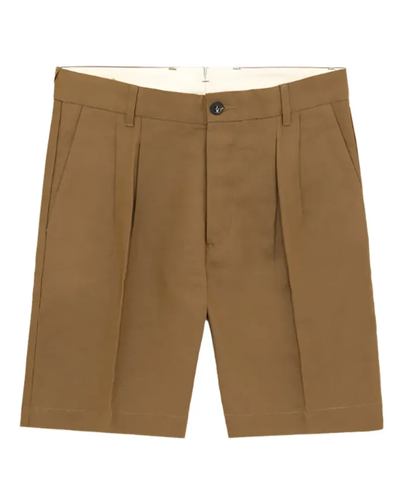 Fortela pleats cotton bermuda shorts - Braun Braun