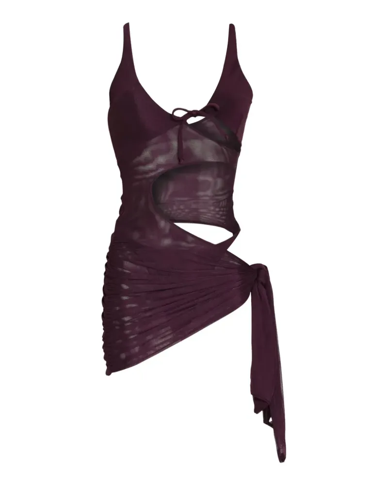 Amir Slama x Tati Barbieri Kaftan mit Cut-Out - Violett Violett