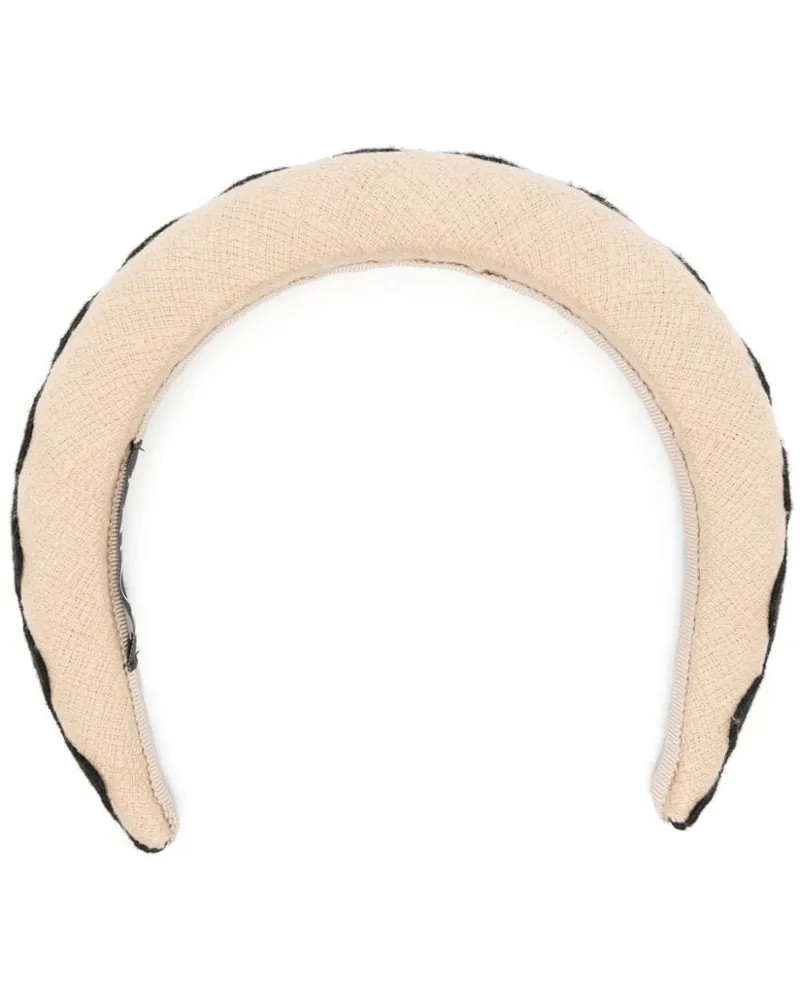 Patou Gestepptes Wave Tweed-Haarreif - Nude Nude