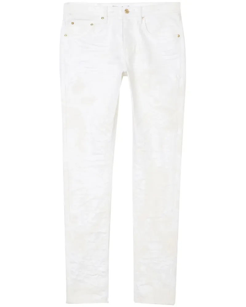 PURPLE BRAND Tief sitzende P001 Skinny-Jeans - Weiß Weiß
