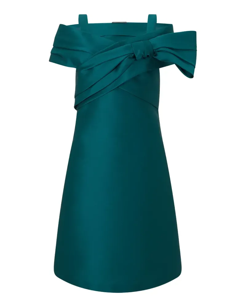 Alberta Ferretti Minikleid mit Schleifendetail - Blau Blau