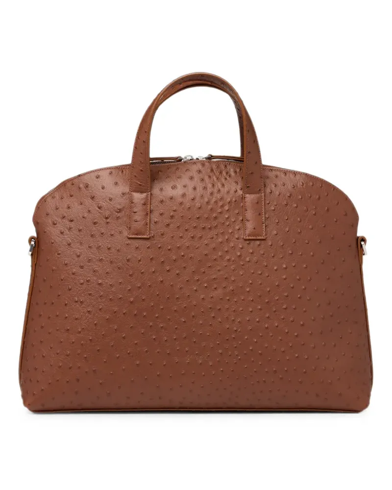 Marsèll Trasporta Tote Bag mit Straußeneffekt - Braun Braun