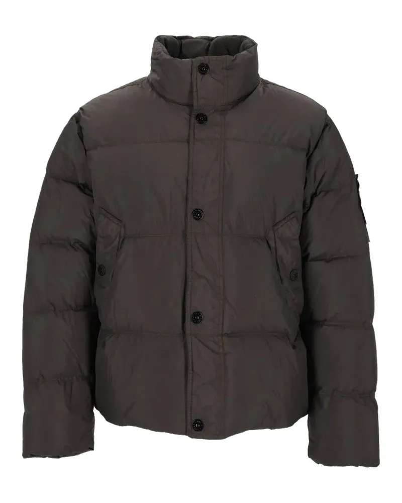 Stone Island 4100109 Crinkle Reps NY down jacket with wind resistance and anti-drop - Grau Grau