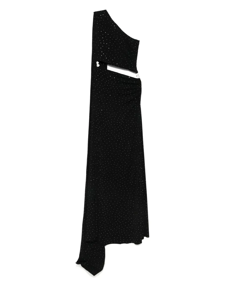 NISSA Einschultriges Kleid - Schwarz Schwarz